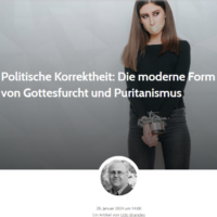 Politische Korrektheit: Die moderne Form von Gottesfurcht und Puritanismus